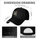 Black baseball cap with zombie Einstein 'braaaain' graphic print
