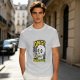 Olive T-Shirt With Funny Skull 'OMG Oh My Guac!' Print