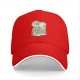 Black Baseball Cap with Anime Pirate Ship Graphic Print