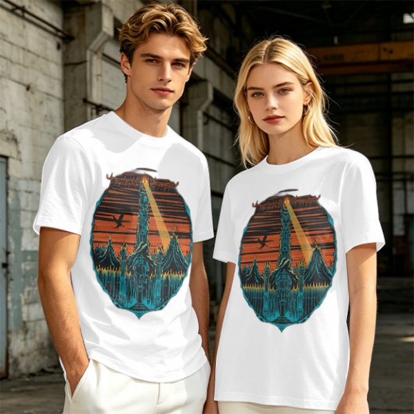 Lord of the Rings Dark Tower Graphic Olive T-Shirt