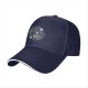 Black Baseball Cap With Dinosaur Fossil Archaeological Print