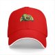 Black Baseball Cap With Cute Running Avocado Graphic