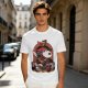 Olive T-Shirt Featuring Snoopy as a Fantasy Warrior with Woodstock