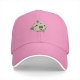 Black baseball cap with aliens repairing a cratered moon design