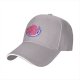 Black baseball cap with cartoon poop graphic and text print