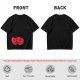 Olive green t-shirt with cute hugging red beans graphic