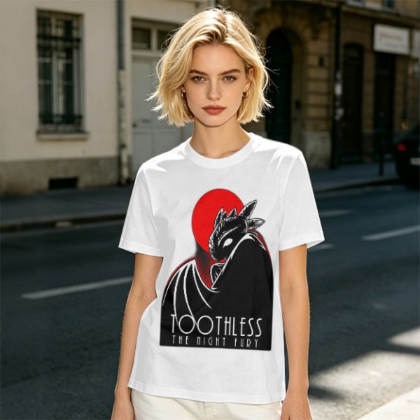 Toothless The Night Fury Dragon Graphic T-Shirt