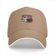 Black baseball cap with raccoon graphic doing the bare minimum
