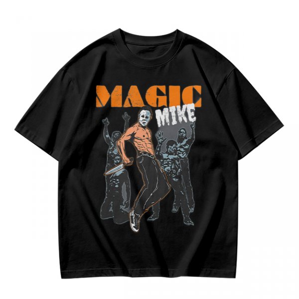 Magic Mike Horror Parody Graphic T-Shirt Design
