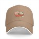 Black Baseball Cap With Cute Cat Ramen Bowl Graphic