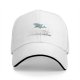 Black Baseball Cap With Shark Graphic And Dolphin Text Print