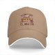 Black baseball cap with 'Leftovers Are For Quitters' cat graphic