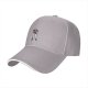 Black Baseball Cap With Cartoon Superhero Character Print