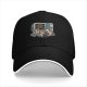 Black Baseball Cap With 'Being Productive Is So Overrated' Cat Computer Art