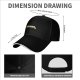 Black Baseball Cap With Periodic Table Caffeine Graphic