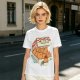 Olive T-Shirt With Kitten Nuggets Fried Chicken Box Graphic