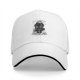 Black baseball cap with spooky pumpkin figure and 'Always Sexy' text