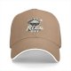 Black baseball cap with 'Have A Rice Day' kawaii rice bowl graphic