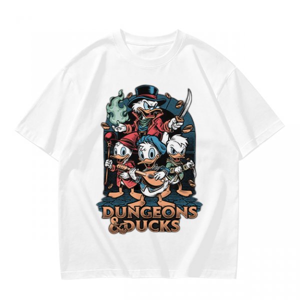 Dungeons & Ducks Fantasy Adventure Graphic T-Shirt
