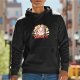 Black Hoodie With Cheering Cat 'You're Doing Supurr!' Graphic