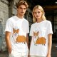 Olive Green T-Shirt With I Love My Corgi Graphic Print
