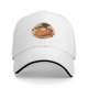 Black baseball cap with cute ghost pumpkin pie fall design