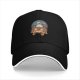 Black baseball cap with Totoro and Catbus festive graphic
