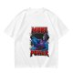 Olive Graphic T-Shirt with 'MORE POWER' and Muscular Skeleton Character