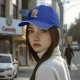 Black Baseball Cap With Retro Adulthood Guide Print