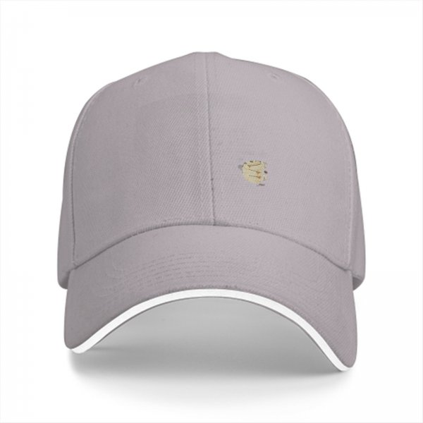 Black Baseball Cap With Stacked Coffee Cups Graphic