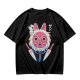 Olive T-Shirt with Princess Mononoke Mask and Kodama Print