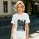 Olive T-Shirt With Neon White Dragon Graphic Print