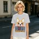 Olive t-shirt with corgi graphic and 'I'll Be Watching You' snack quote