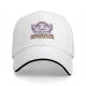 Black baseball cap with funny cloud rainbow storm graphic