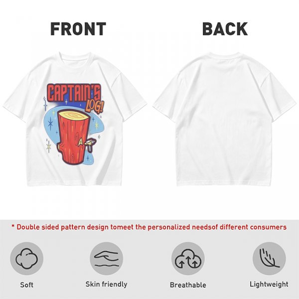 Captain's Log Star Trek Themed Graphic T-Shirt Design
