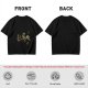 Olive Green T-Shirt With Knight Vs Rooster Fantasy Graphic Print
