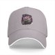 Black Baseball Cap With Anime Swordsman Character Print