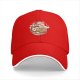 Black Baseball Cap with Ramen Bowl Graphic Print