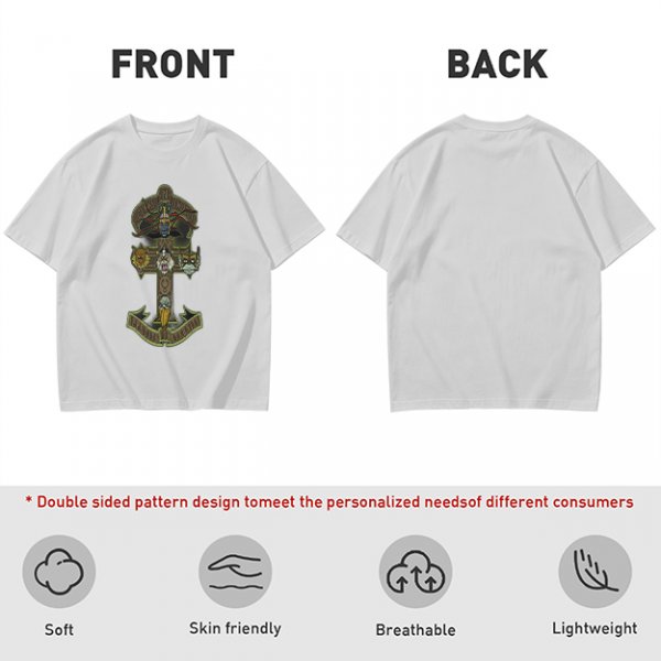 Olive Graphic T-Shirt With Anchor And Animal Head Emblem Print