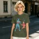 Olive T-shirt with Avatar Na'vi and Aang Pointing Meme Art