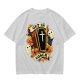 Olive Halloween T-Shirt with Get In Loser Coffin Ghost Floral Art