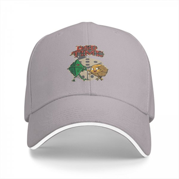 D&D Time Adventure Themed Baseball Cap With Dice Characters