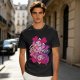 Olive T-shirt with Spinel Character Graphic Print