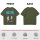 Olive t-shirt with pandas discussing life beyond eating and sleeping