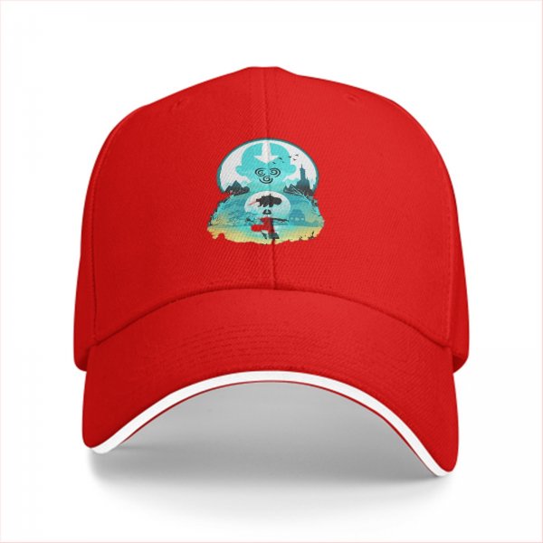 Avatar Themed Black Baseball Cap With Airbender Artwork
