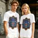 Olive T-Shirt With Fantasy Beholder Monster Graphic Print