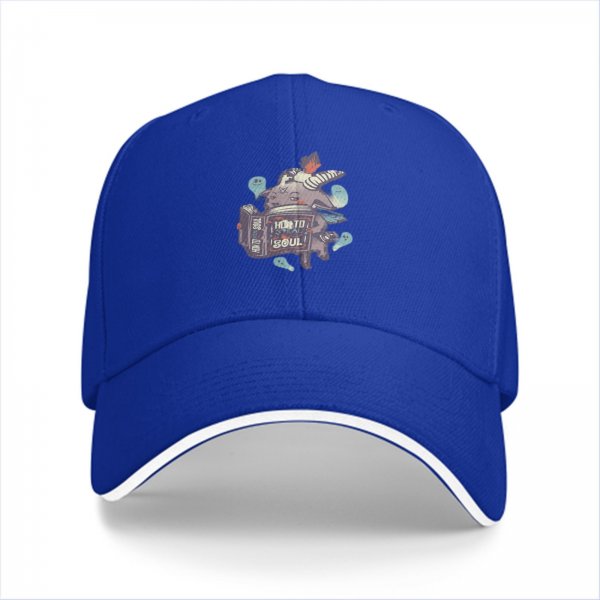 Black Baseball Cap With Ghostly Creature 'How To Steal Soul' Artwork