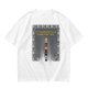 Olive t-shirt with retro video game 'It's dangerous to go alone' print