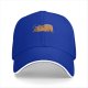 Black baseball cap with a sleeping capybara graphic