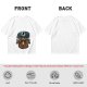 Oversized Army Green T-Shirt With Funny Tech Campfire Graphic